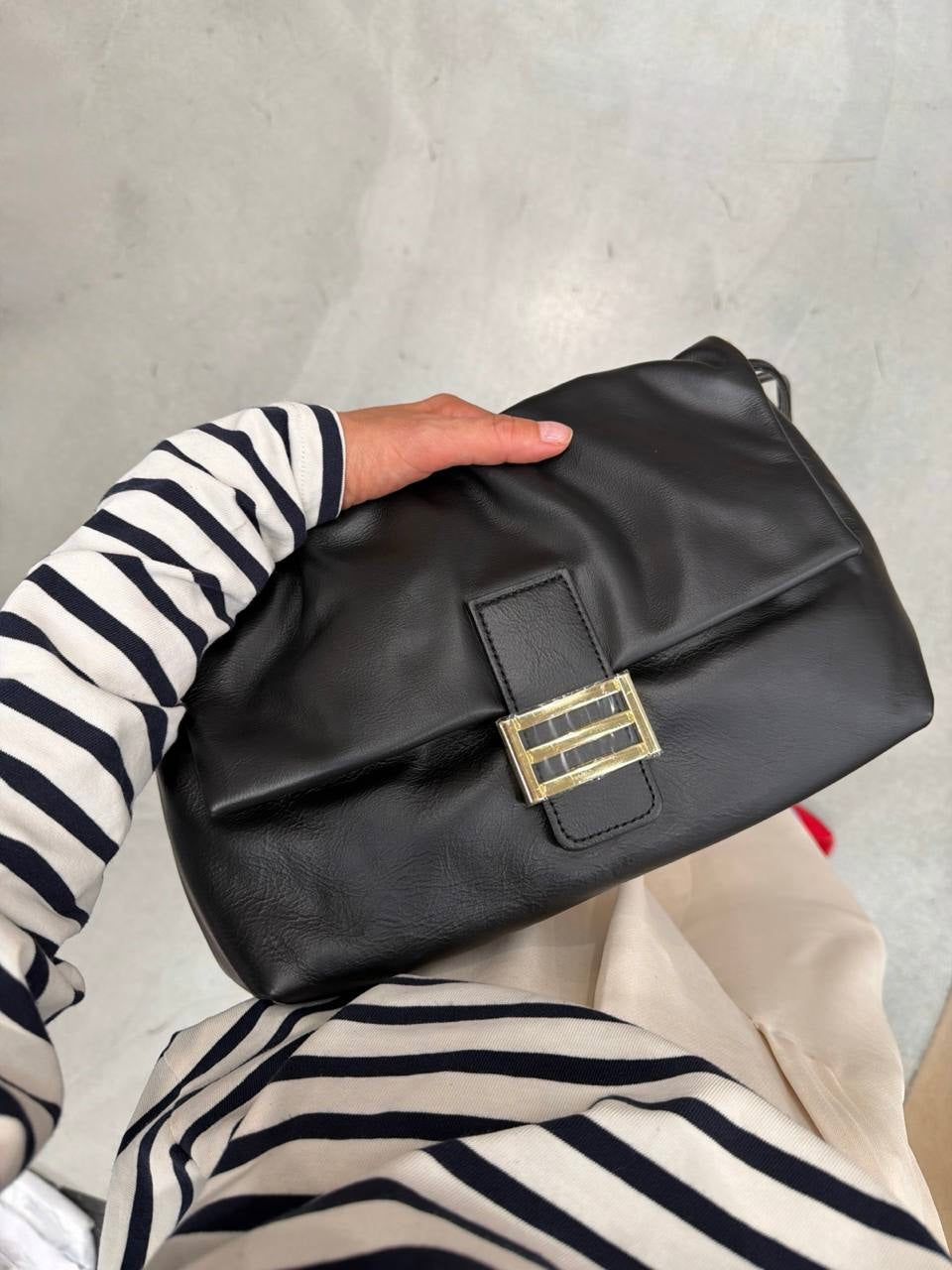 Borsa Fancy Baguette maxi in Pelle