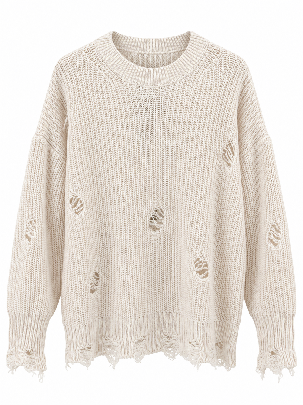 Maglia con effetto strappi