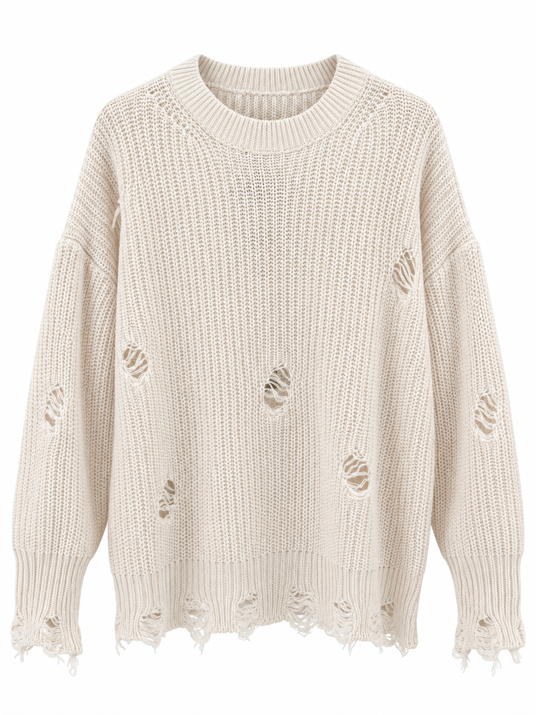 Maglia con effetto strappi