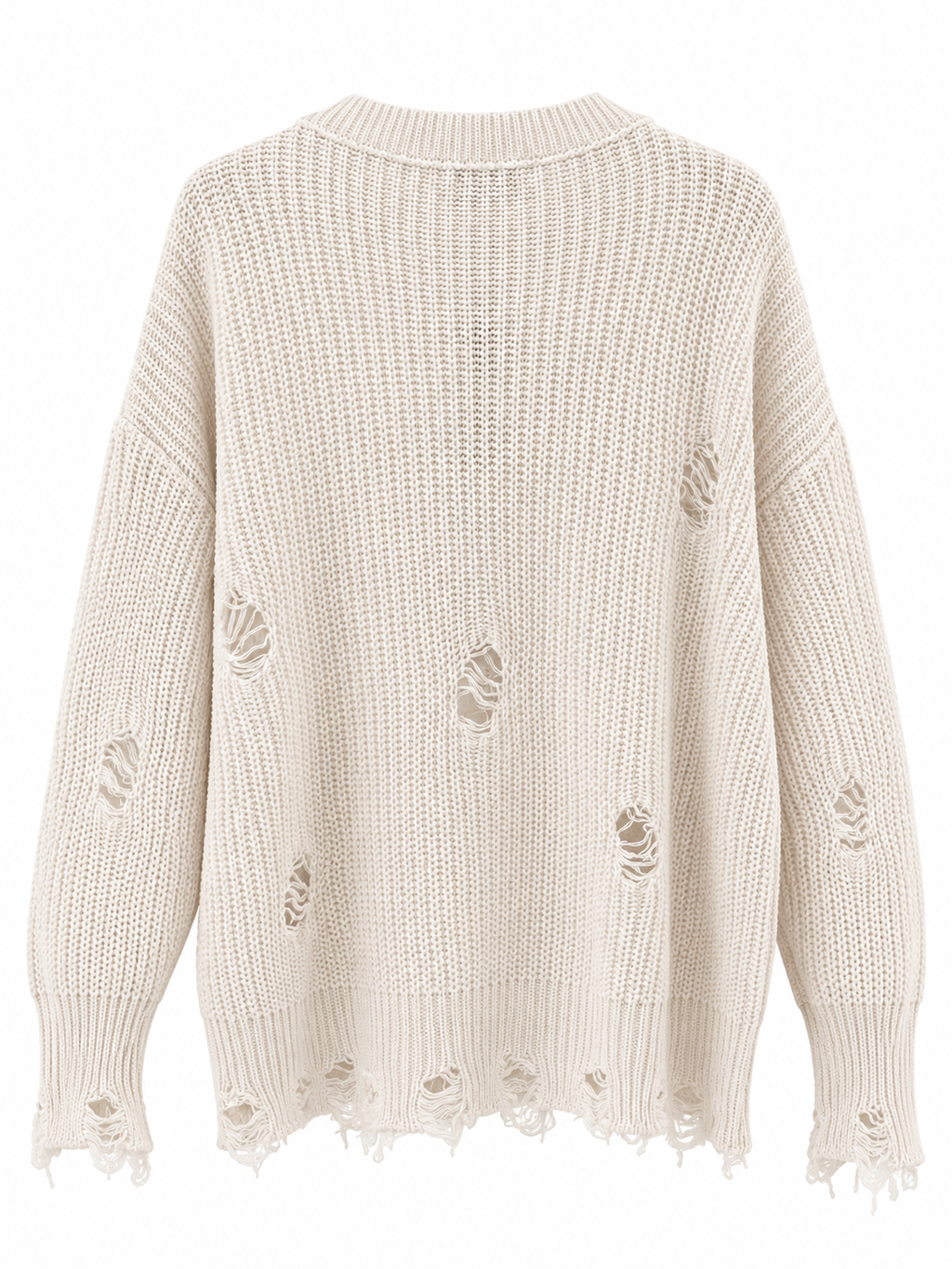 Maglia con effetto strappi