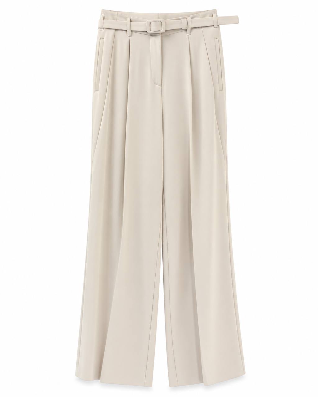 Pantalone palazzo cintura quadrata grande