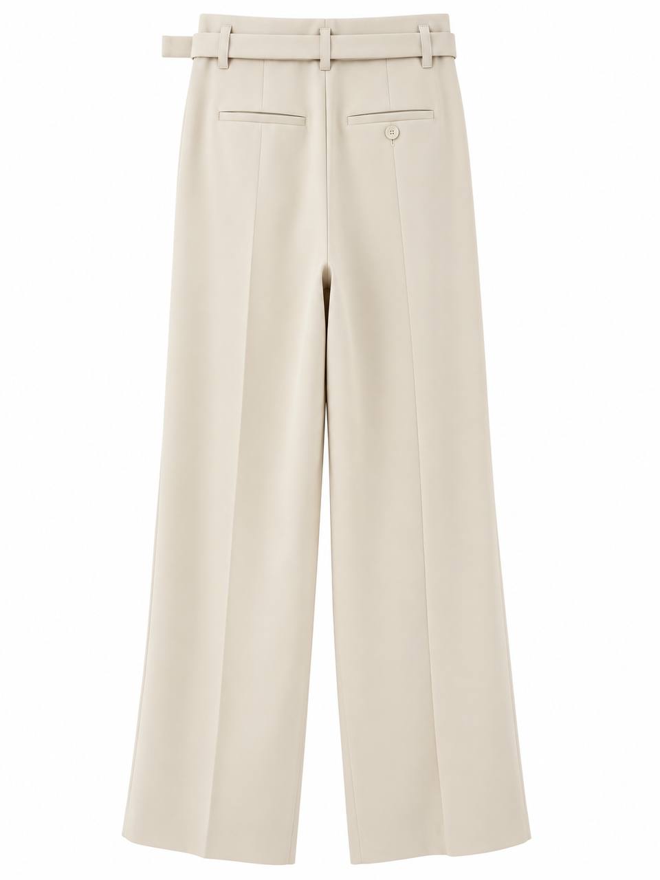 Pantalone palazzo cintura quadrata grande