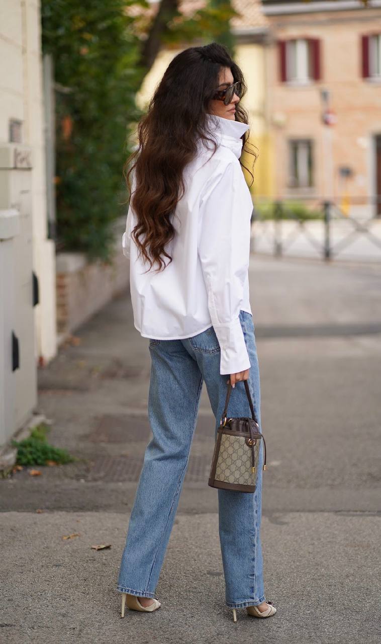 Camicia Iris bianca