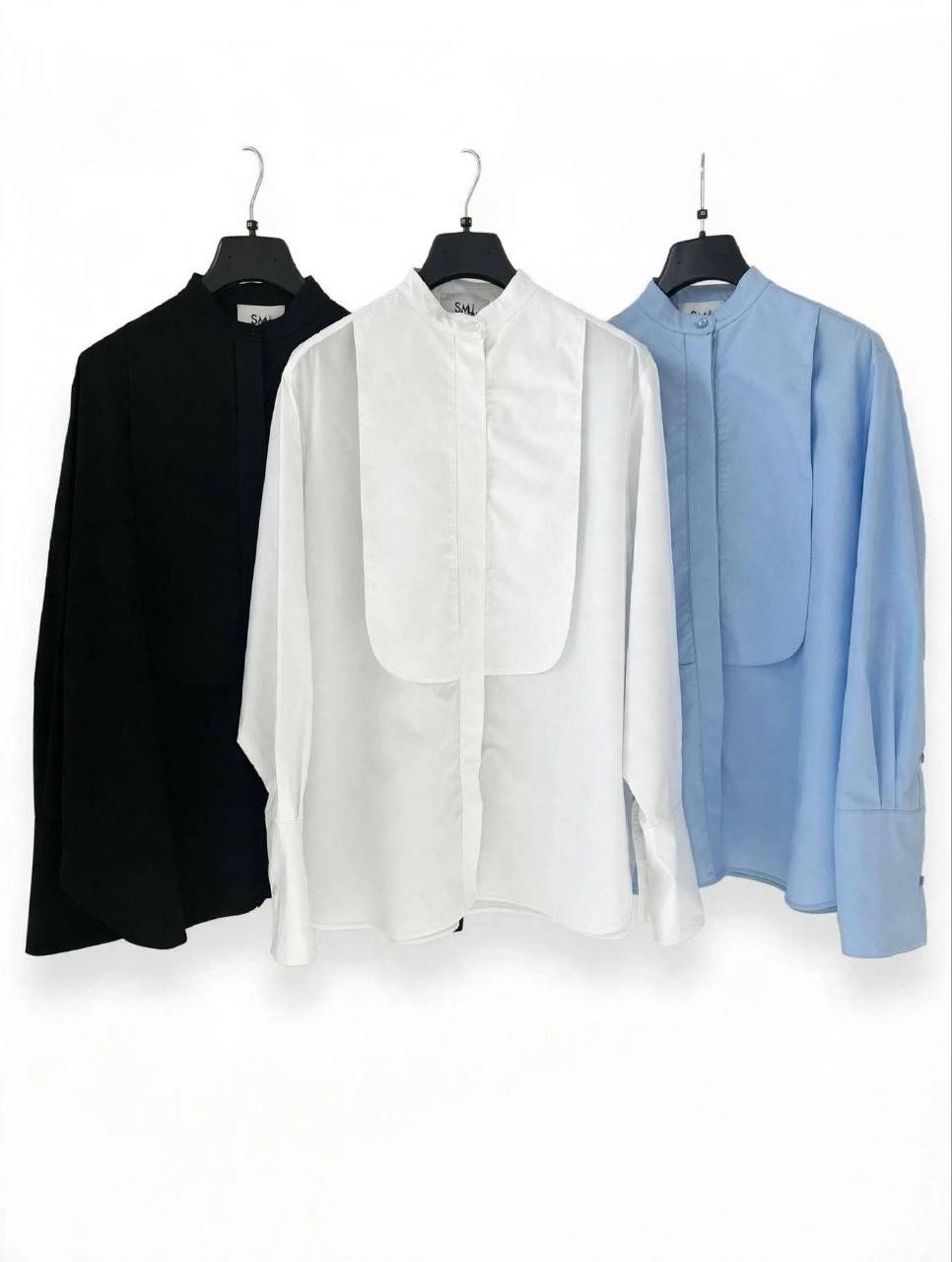 Camicia da poeta azzurra
