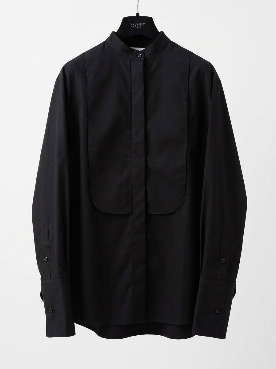 Camicia da poeta nera