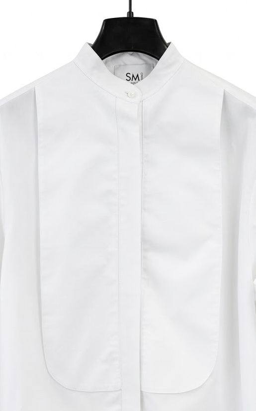 Camicia da poeta lunga bianca