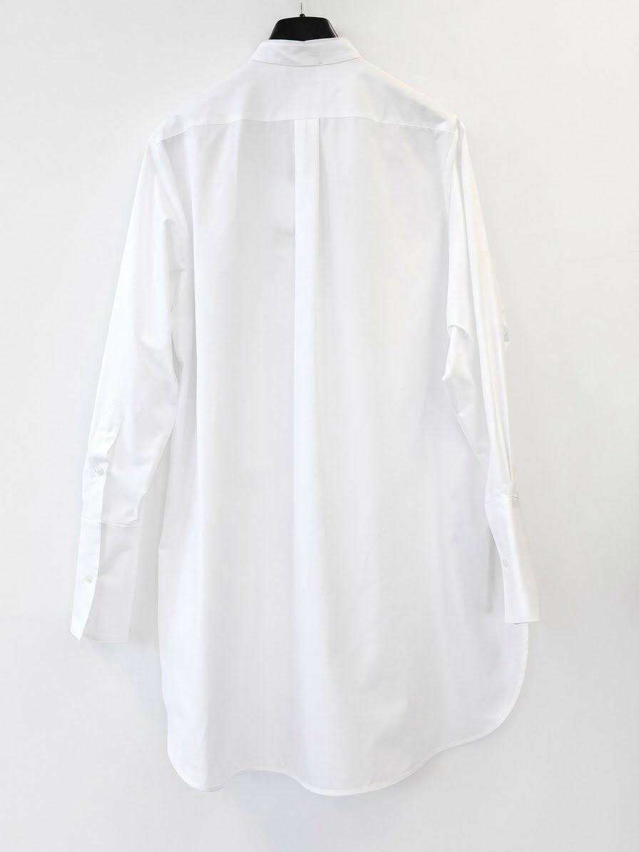 Camicia da poeta lunga bianca