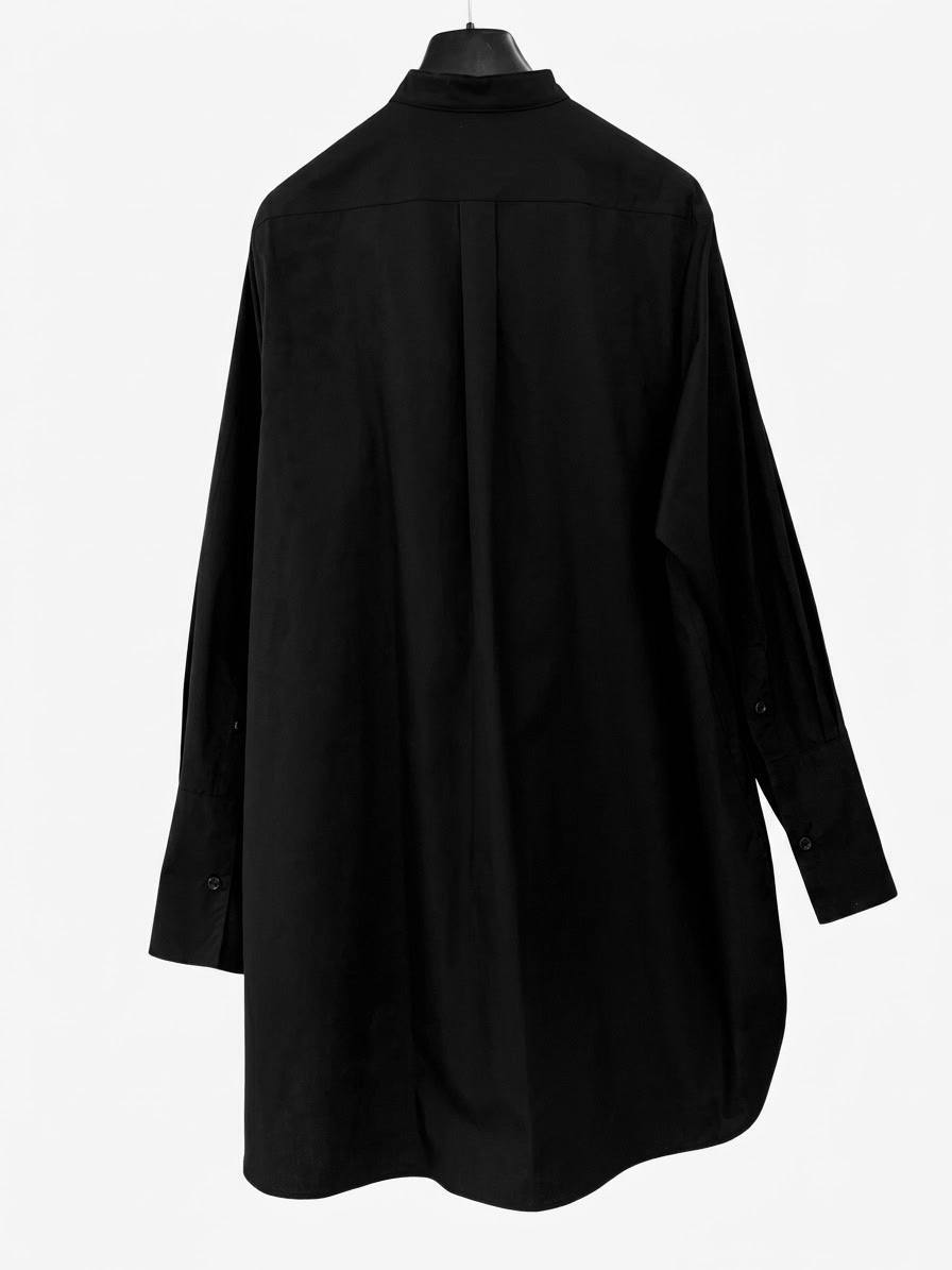 Camicia da poeta lunga nera