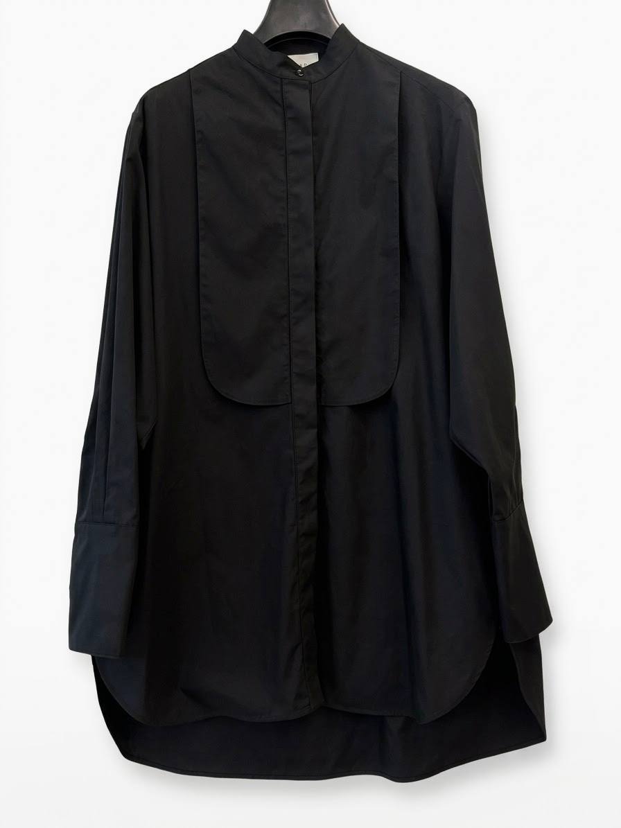 Camicia da poeta lunga nera