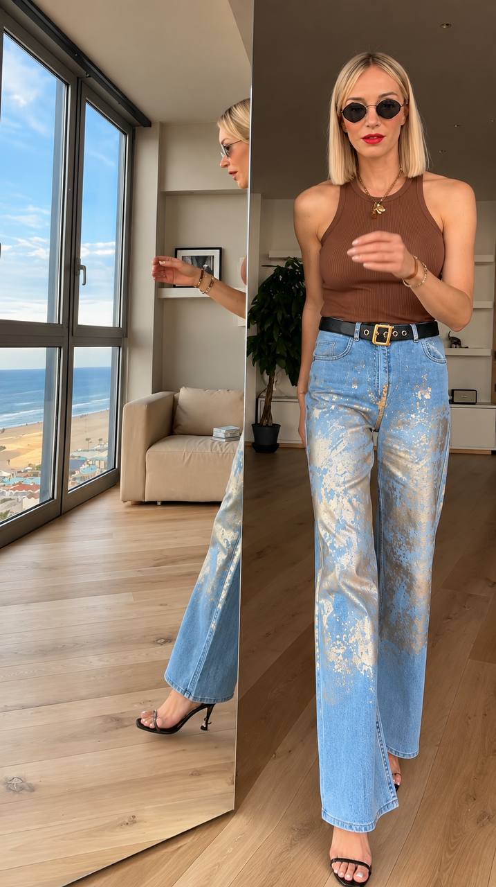 Jeans dorato