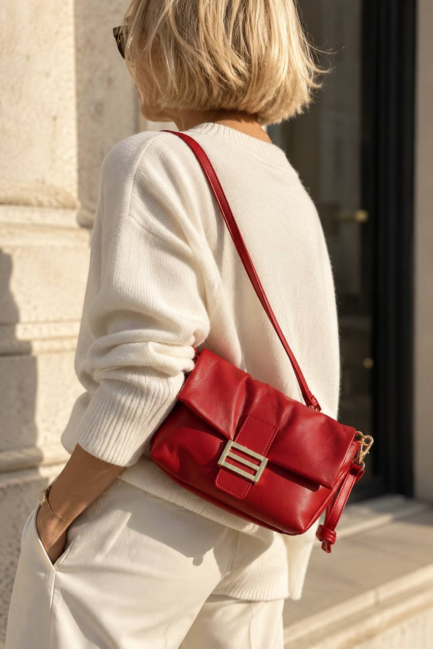 Borsa Fancy Baguette maxi in Pelle