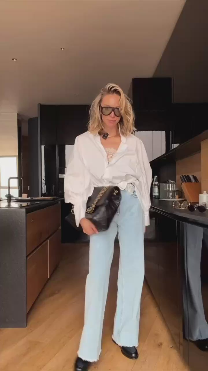 Jeans con frange